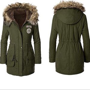 🔥SOLD🔥 Winter Warm Parka Faux Fur Hooded Jacket